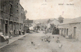 Heer  Rue Basse Super Animée Poules Etc... Voyagé En 1909 - Hastière