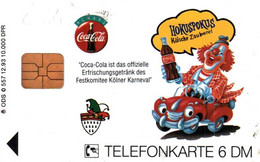 7593 Télécarte Collection Das Kölner Dreigestirn 1994 Coca Cola  Clown    ( Recto Verso)  Carte Téléphonique Allemagne - Sonstige & Ohne Zuordnung