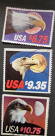 SO) 1983 USA, EAGLE AND MOON, SERIES OF 3 - FDC