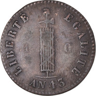 Monnaie, Haïti, Centime, 1846/AN 43, TB+, Cuivre, KM:24 - Haïti