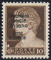 BASE ITALIENNE N° 8* 10 C Sépia - Signé - Bien Centré - War Stamps