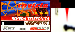 G 836 C&C 2908 SCHEDA TELEFONICA NUOVA MAGNETIZZATA INVICTA CYBERSPACE VARIANTE PUNTO OCR - [3] Erreurs & Variétées