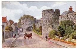 TENBY - Walls & Five Arches - A.R. Quinton - Salmon *2349 - Pembrokeshire