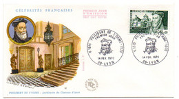 FDC--1970--Personnages Célèbres  Philibert DE L'ORME ( Architecte  Français )..........cachet  LYON - 69... ..à Saisir - 1970-1979