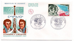 FDC--1970--Découverte De La Quinine--CAVENTOU & PELLETIER ..........cachet  PARIS - 75... ..à Saisir - 1970-1979