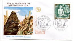 FDC--1979-- Pour La Sauvegarde Monuments En Péril--Temple De BORODUDUR (Indonésie).....cachet  PARIS - 75... ..à Saisir - 1970-1979