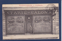 CPA [75] Paris > Arrondissement > Arrondissement: 09 Devanture Magasin Coiffure - District 09