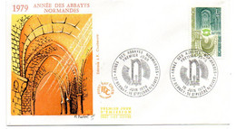 FDC--1979--Année Des Abbayes Normandes .......cachet  St PIERRE SUR DIVES--14...... ..à Saisir - 1970-1979