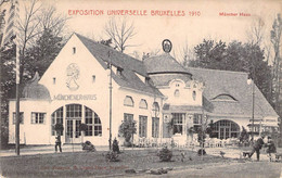 CPA BRUSSEL - BRUXELLES - Exposition Universelle 1910 - Muncher Haus - Mostre Universali