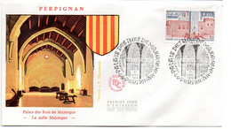 FDC--1979-- PERPIGNAN  --Palais Des Rois De Majorque ( Blason)..............cachet  PERPIGNAN--66.... ..à Saisir - 1970-1979