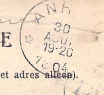 Cachet à étoile Anhée En 1904 Sur CPA Dinant - - Postmarks With Stars