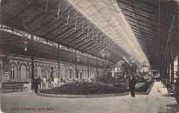 CPA Gand - L'intérieur De La Gare - Animé - Oblitéré à Gand En 1909 - Gent