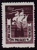 Poland 1945 Lubeka Fi 2 No Gum - Plaatfouten & Curiosa