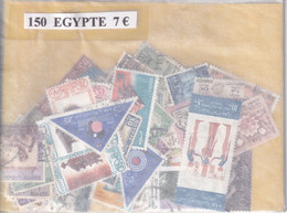 TIMBRE(EGYPTE) VRAC DE 150 TIMBRES OBLITERES - Préphilatélie