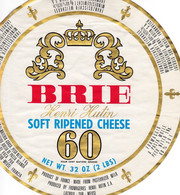 ETIQUETTE FROMAGE GRAND BRIE -  HENRI HUTIN  -  EXPORT  - Fab En LORRAINE - MEUSE 55  - - Cheese