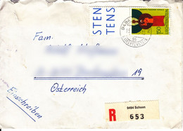 BM890 Liechtenstein Briefkuvert Frankiert Mit Randstück, Reco 9494 Schaan 653, Gelaufen 1970 - Brieven En Documenten