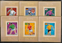 AJMAN BF Luxe  PA  71- E  * *  NON DENTELE   Cup 1970  Fussball  Soccer Football - 1970 – Mexico