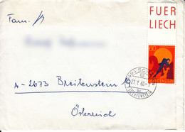 BM893 Liechtenstein Briefkuvert Frankiert Mit Randstück, 9494 Schaan, Gelaufen 1968 - Lettres & Documents