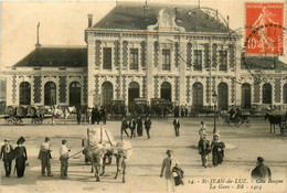 St Jean De Luz * Le Parvis De La Gare * Attelage De Boeufs - Saint Jean De Luz