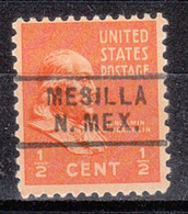 USA Precancel Vorausentwertungen Preo Locals New Mexico, Mesilla 729 - Prematasellado