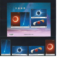 Taiwan 2020 Astronomy Set+M/S MNH Space - Unused Stamps