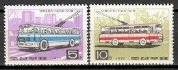 Korea North 1977 Corea  / Transport Trolley Bus MNH Autobuses Busse / Lu02  7-26 - Bus