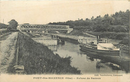 PONT SAINTE MAXENCE - écluse De Sarron, Un Remorqueur. - Sleepboten