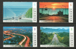 Taiwan 2022 Beautiful Highways MNH Automobile Bridge Mountain Landscape Highway - Neufs