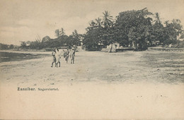 Racism Quartier Nègre Negerviertel Negro Quarter In Zanzibar Undivided Back Before 1903 Pioneer - Africa