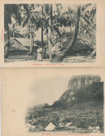 2 Cards Pioneer Bora Bora Undivided Back  Faanui Temanu Pahia  And Vaitape Editor E. Hanni - Polynésie Française