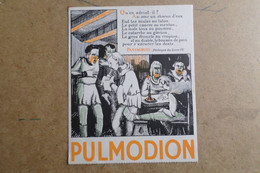 Publicité Pharmaceutique PULMODION - Illustration PANTAGRUEL Prologue Du Livre IV -F.Rabelais  ( Illustration,Publicité) - Advertising