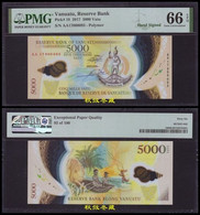 Vanuatu 5000 Vatu (2017), Handsigned, #93 (100 Folders), Polymer, PMG66 - Vanuatu