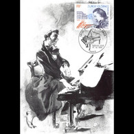 Carte Maximum V3 - N° 3287 - Frédéric Chopin - 1990-1999