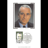Carte Maximum - N° 3430 - Jacques Chaban Delmas - 10/11/2001 Bordeaux - 2000-2009