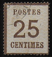 Alsace Lorraine  N°  7  Oblitéré -  Cote :  135 € - Signé - Used Stamps