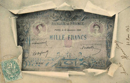 Monnaie * CPA 1903 * Un Billet De Mille Francs De La Banque De France * Banco Bank - Andere & Zonder Classificatie