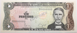 Dominicaine (Rép.) - 1 Peso Oro - 1982 - PICK 117cs - NEUF - Dominicaine