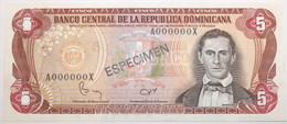 Dominicaine (Rép.) - 5 Pesos Oro - 1982 - PICK 118b.3s - NEUF - Dominicana