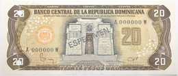 Dominicaine (Rép.) - 20 Pesos Oro - 1982 - PICK 120b.3s - NEUF - Dominicaine