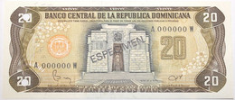 Dominicaine (Rép.) - 20 Pesos Oro - 1982 - PICK 120b.3s - NEUF - Dominicana