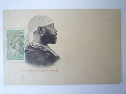 2022 - 2839  ETHIOPIE  :  S. M. MENELIK  II  ,  Roi Des Rois D'Ethiopie   1910   XXX - Ethiopia