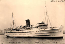 MONA'S QUEEN * Carte Photo * Bateau Commerce Paquebot Cargo * Compagnie Société Maritime - Handel