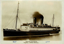 DUKE OF LANCASTER * Carte Photo * Bateau Commerce Paquebot Cargo * Compagnie Société Maritime - Handel