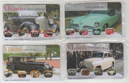 GREECE - Old Cars, Set Of 4 VF Promotion Prepaid Cards(Sample), Tirage 450, Exp.date 31/12/10, Mint - Grèce