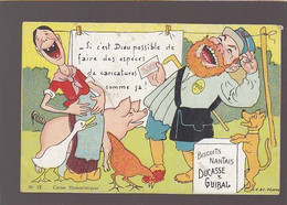 Biscuiterie Ducasse & Guibal Nantes /  CP Humoristique N° 12  L'illustrateur Qui Se Moque De Ses Caricatures ! - 1900-1949