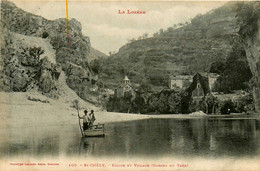 St Chély * Vue Sur L'église Et Le Village * Gorges Du Tarn * Bac Passeur - Saint Chely D'Apcher