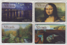 GREECE - Painting/Dali,Monet,Da Vinci,Van Gogh,Set Of 4 VF Promotion Prepaid Cards(Sample),tirage 450,e.d 30/09/10,mint - Grèce