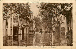 Avignon * Le Boulevard Raspail * Inondations De 1935 * Crue Catastrophe * Hôtel * Boucherie - Avignon