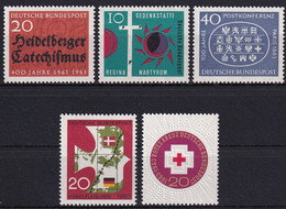 MiNr. 396-400 Deutschland Bundesrepublik Deutschland  - Postfrisch/**/MNH - Ungebraucht