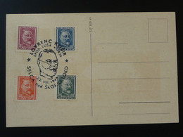 Carte Commemorative Card Lovrenc Kosir Inventeur Du Timbre Poste Postage Stamp Inventor Yugoslavia 1948 (ex 2) - Rowland Hill